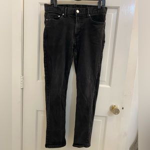 Slim fit, preowned, faded black men’s jeans. W32 L32